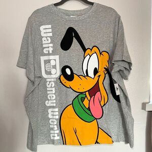 Pluto mens tee in gray - 2XL Walt Disney World